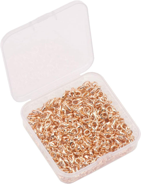 YAKA100pcs Alloy Lobster Clasps Clip DIY Necklace Jewelry Finding Making Accessories Fastener Hook (Kc Gold, 10x6mm/0.39x0.23inch)...