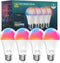 Smart Light Bulbs, 9W A19 E26 800LM WiFi Bluetooth LED Bulbs Compatible with Alexa, Google Assistant & Home, 16 Million Colors Music Sync Color Ch...