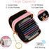 Double Zipper Credit Card Holder RFID Blocking Coin Pouch Slot Glitter Shining Leather Small Cute Card Wallet for Women with Keychain, Pink Glitte...
