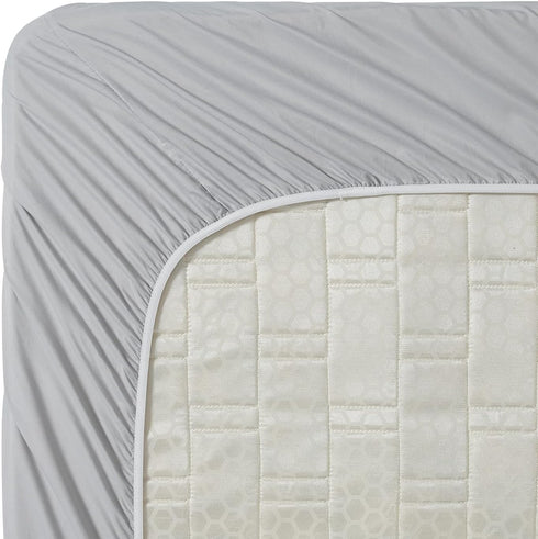 Clara Clark Fitted Sheet, Extra Deep Pocket Fits Deep Mattress, Luxury Soft Fitted Sheet Only, Twin Silver Gray...