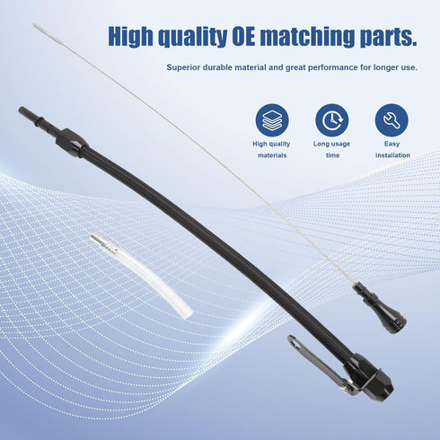 Truck Flexible Oil Dipstick Black Compatible with LS Car Truck Engine Flexible Oil Dipstick Replacement LSX LS1 LS2 LS2 LS6 4.8L 5.7L 6.0L 6.2L...