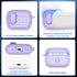AirPods Pro Second Generation Protective case with Cleaning kit, Anti-Fall Lock Design, Personalized Hollow Style - Pure Purple...