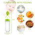Food Feeder for Baby, Fruit Feeder Pacifier (3 Pcs) with 6 Different Sized Silicone Pacifiers 1 PCS Silicone Baby Food Dispensing Spoon 90ML with ...