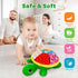 KMUYSL Baby Toys 0 to 12 Months, Musical Stuffed Animal Toys for 0-6 6-12 Months, Plush Sensory Turtle Toys with Crinkle, Infant Tummy Time Toys f...