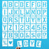 2.5 Inch Letter Stencils Numbers Craft Stencils, 42 Pcs Reusable Alphabet Templates Interlocking Stencil Kit for Painting on Wood, Wall, Fabric, R...