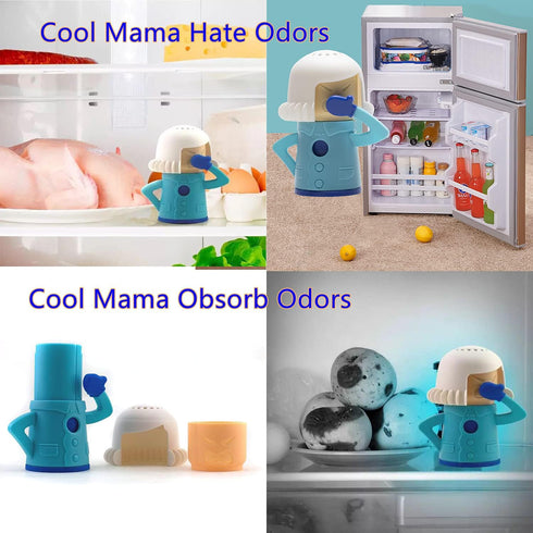 Fridge Odor Remover Cool Mama, Chilly Mama Freezer Odor Freshener Remover, Just Add Baking Soda, Fridge Chilly Mama Baking Soda Odor Absorber & Fr...