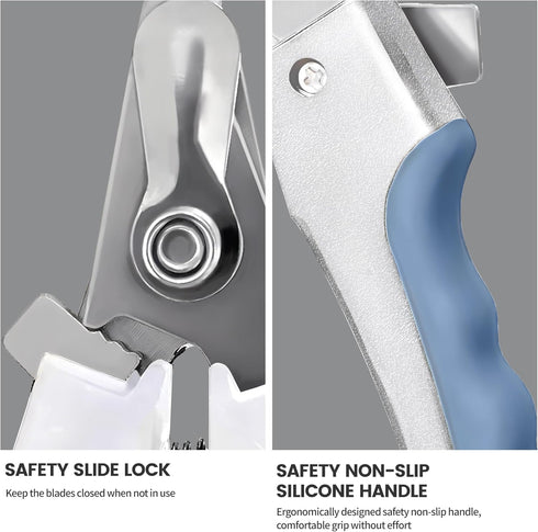 Dog & Cat Nail Clippers, Pet Nail Clipper and Trimmer with Safety Guard to Prevent Over Cutting, Grooming Razor Sharp Blades with Nail File for Sm...