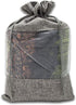 12-Pack X-Large Linen Burlap & Organza Gift Bags w. Drawstrings (7.5x11.5 in, Gray) - Party Favors, Presents, Samples & Treats Mesh Pouch by The D...