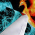 Fantasy Phoenix Tapestry, Water Ice and Fire Rising Phoenix Animal Anime Wall Hanging for Bedroom, Aesthetic Tapestry for Men Beach Blanket Colleg...