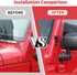 A Pillar CB Antenna Mounting Bracket for Jeep Wrangler JK JKU 2007-2018, Driver's Side...