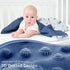 Baby Blankets for Unisex Boys Girls, Silky Micro Soft Plush Minky Blankets with Print Animal Pattern and Soothing Dots Double Layer Newborn Bed Th...