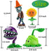 4 PCS Plants and Zombies Toys Action Figures Zombies PVZ Toys Set 1 2 Series Great Gifts for Kids and Fans,Birthday and Christmas Party...