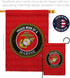 Breeze Decor Proud Mom Garden Flag Armed Forces Marine Corps USMC Semper Fi United State American Military Veteran Retire Official House Banner Sm...