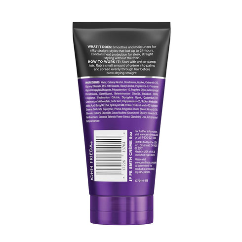 John Frieda Anti Frizz, Frizz-Ease Straight Fixation Styling Creme, Straight Hair Product for Smooth, Silky, No-Frizz Hair, 5 Ounces...