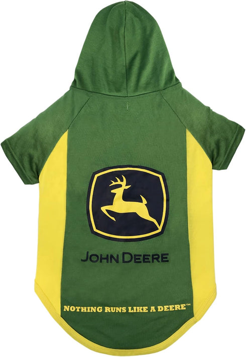 Pets First John Deere Dog Hoodie T-Shirt,Medium. Warm Pet Clothing with Hood for Pets,Dogs,Cats,Puppies,Kittens. Soft,Durable Pet Hoody CAT Tee Sh...