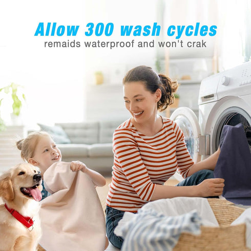 Dog Bed Covers Replacement Washable 2 Pack, 100% Waterproof Dog Bed Cover Soft Noiseless Dog Bed Sheets 50% Increase Durability, Beige 30 x 20 inc...