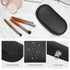 Unaone 9 Piece Makeup Brushes Set, Professional Travel Small Makeup Brushes with PU Makeup Brush Bag, Portable Cosmetics Brushes for Eyeshadow, Po...
