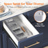 Lifewit Compact Flatware Drawer Organizer, Narrow Silverware Tray for Kitchen Drawers, Plastic Cutlery Holder for Spoons, Forks and Knives, Utensi...