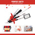 Magnetic Pick Up Kit 5pc, With 1lb And 10lb Pick Up Rod, Square 360 Swivel Adjustable Inspection Mirror And Flexible Led Flashlight, Magnetic And ...