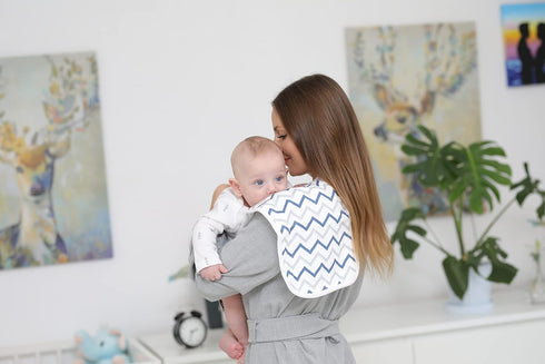 Burp Cloths for Baby Boy & Girl - Ultra Absorbent Burping Cloth Rags - Anti Shrink Unisex Burpy Clothes - Super Soft Jersey Cotton, Large 21"x10" ...