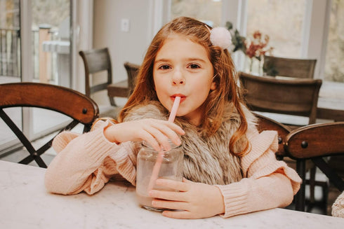 Reusable Silicone Drinking Straws - Big Size with Curved Bend for Tumblers Made from BPA Free No-Rubber Silicon - Flexible, Collapsible, Chewy, Be...