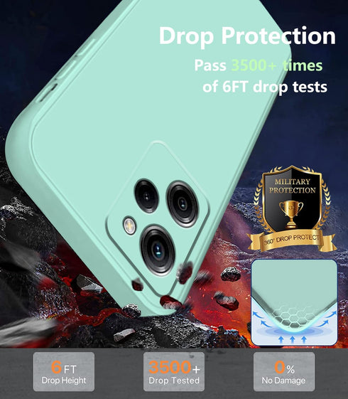 Compatible with Poco X5 Pro Case Silicone Liquid Dark Green, Soft Smooth Touch Xiaomi Poco X5 Pro Phone Case Silicone Shockproof Thin Cover (Blue)...