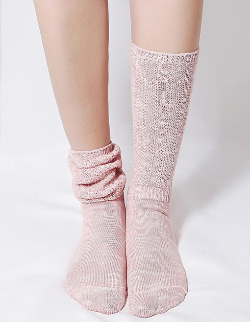 Bienvenu Slouch Boot Socks for Women (5 Paris), Funny Crew Cotton Slouchy Trouser Dress Socks...