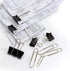 340 PCS Paper Clips and Binder Clips Assorted Sizes, Large Medium Small Silver Paperclips&Black Binder Clip Set for Home&School&Office Document Or...