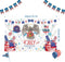 Independence Day Banners,6x3.6FT Large Size Independence Day Background Decoration for Holiday Party, Happy Independence Day 4th of July Parties H...
