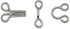 Dritz 90-3-65 Hook & Eye Closures, Nickel, Size 3 14-Count...