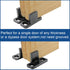 Black Sliding Barn Door Floor Guides Plastic Bypass Door Guide Hardware, 8-Pack...