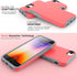 TEAM LUXURY Case for iPhone se (2022/2020), iPhone 8, iPhone 7 case - Shockproof Slim Protective Cover Compatible with Wireless Charging - (Pink C...