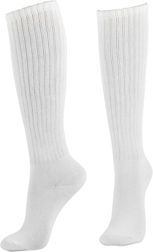 WOWFOOT Women Scrunch Socks Knit Soft Warm Casual Fall Winter Knee Slouch Sock...