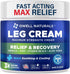 OWELL NATURALS Relief Legs Cream - Fast Acting Maximum Strength Natural with Aloe Vera Vitamin E...