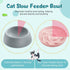 2 Pcs Cat Slow Feeder Bowl Cat Fish Pool Design Feeder Cat Dish Fun Interactive Cat Food Bowl Feeder Healthy Eating Diet Cat Bowls for Pet Cats Pu...