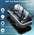 for iPhone 15 Pro Case, with Built in Screen Protector Heavy Duty Drop Protection, Full Body Rugged Shockproof Dust Proof Protective Phone Cover f...