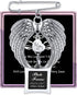 Sympathy Gifts for Loss of Mom Angel Wing Ornament Sometimes I Look Up and Know That Was You Guardian Angel Memorial Rear View Mirror Car Charm (S...