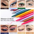 eyeliner pencil waterproof retractable eyeliner creamy pigmented smudge proof eye liner pen shimmer Dark Blue...
