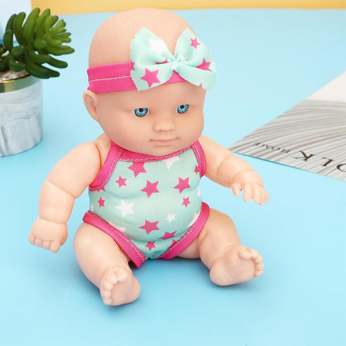 ONEST 2 Sets 8 Inch Dolls Cute Baby Dolls Include 2 Pieces Baby Mini Dolls, 2 Sets Handmade Doll Clothes...
