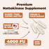 Nattokinase Supplement - Japanese Natto Superfood with High Potency Enzymes. Nattokinase 4000 FU. Balanced Circulation Supplements for Heart Healt...