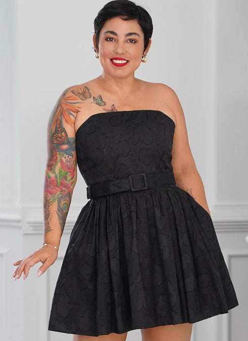 Simplicity Misses' Belt and Full Skirt Dresses Sewing Pattern Packet by Mimi G Style, Design Code S9917, Sizes 18-20-22-24-26, Multicolor...