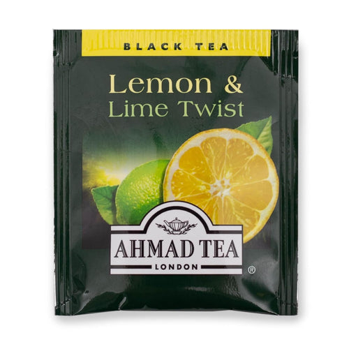 Ahmad Tea Black Tea, Lemon & Lime Twist Teabags, 20 ct (Pack of 1) - Caffeinated & Sugar-Free...