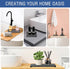 3PCS Water Absorbing Stone Tray, DryingNeat Diatomite Stone Sink Tray, Instant Dry Sink Coasters, Kitchen Sponge Hand Soap Holder, Countertop Fast...