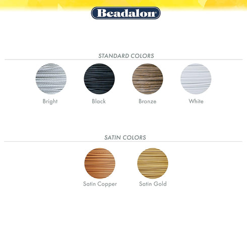 Beadalon 19 Strand Stainless Steel Bead Stringing Wire, 015 in / 0.38 mm, Black, 30 ft / 9.2 m...