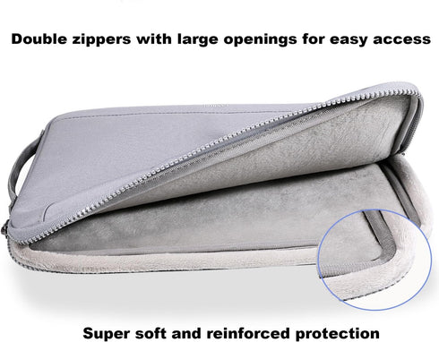 LANDICI 360°Protective Laptop Sleeve Carrying Case 13 13.3 Inch, Waterproof Slim Computer Cover Bag for MacBook Air 13 M1/M2/M3, MacBook Pro 13, S...