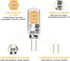 G4 LED Bulb Warm White 3W Equivalent to 20W 30W Halogen Bulbs, 360° Beam Angle AC/DC 12V G4 Bi-Pin LED Light Lamp, Not Dimmable, No Flicker, 10 Pa...