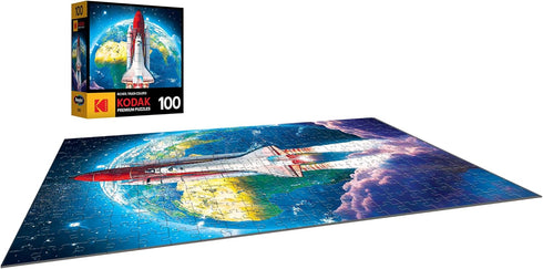 RoseArt - Kodak Premium - Space Shuttle Launch - 100 Piece Jigsaw Puzzle for Adults...