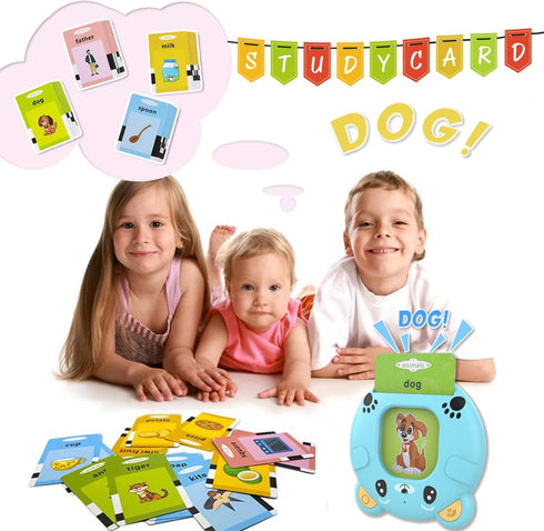 Talking Flash Cards Learning Toys for 2 3 4 5 6 Year Old Kids Toddler Flash Cards, Educational Toddlers Toys Reading Machine with 224 Words, Presc...