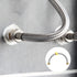 Faucet Supply Hose Connector (400mm/16") 2Pcs, 304 Stainless Steel G1/2 Female to G1/2 Female Water Supply Hose Brass Nut - for Kitchen Bathroom...