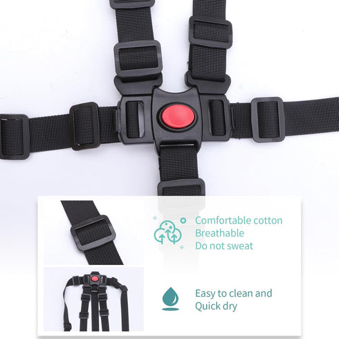 BESPORTBLE Universal Stroller 3 pcs Shoulder Ster Belts Holder Kid Straps Baby Point High Strap Belt Safety Chair Children Adjustable Pram Univers...